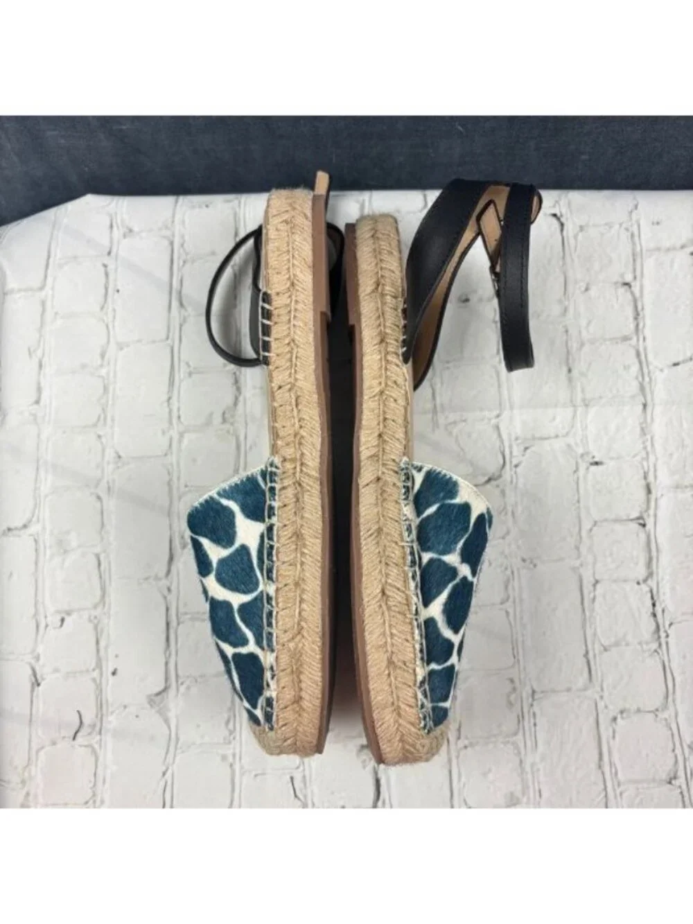 EUC Ann Taylor Women’s Isabella Giraffe Real Calf Hair Espadrilles Sz 8.5M